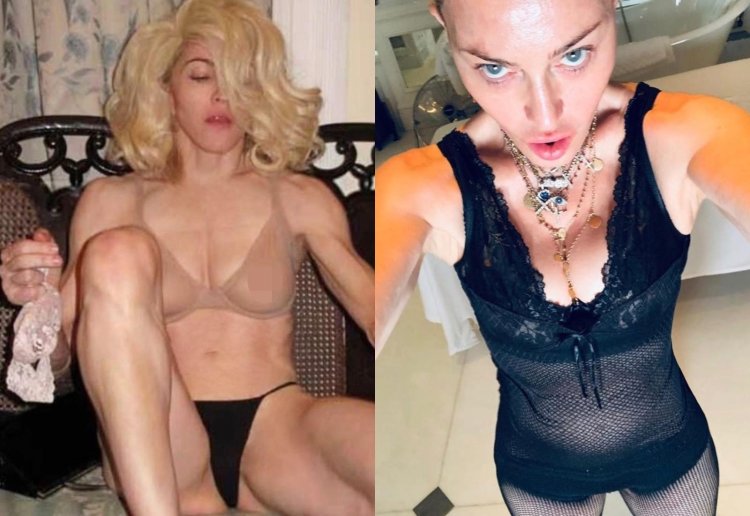 Madonna made her chest