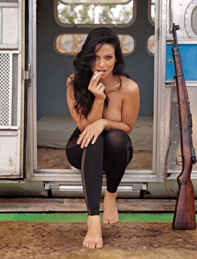 Navi Ravat in a swimsuit