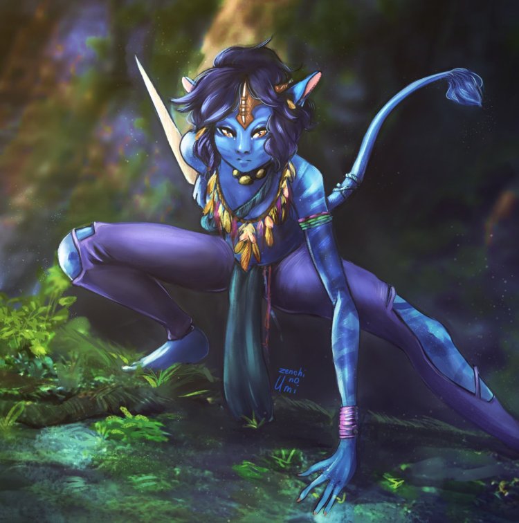 Na'vi girl art