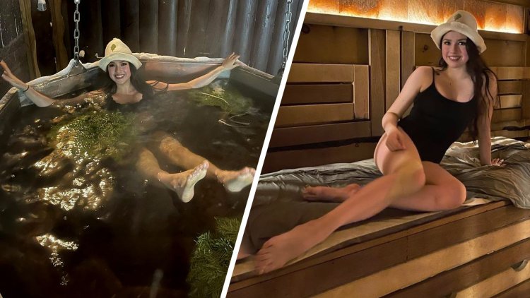 Alina Zagitova in a swimsuit