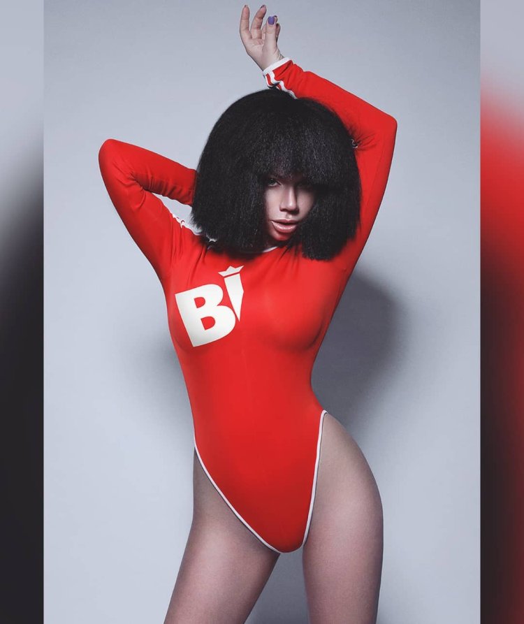 Cassier Brown in a swimsuit