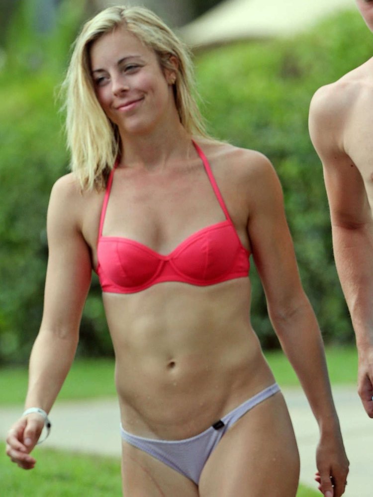 Ashley Wagner in a swimsuit