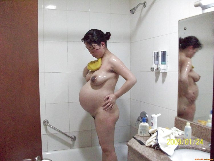Hairy pregnant Asian