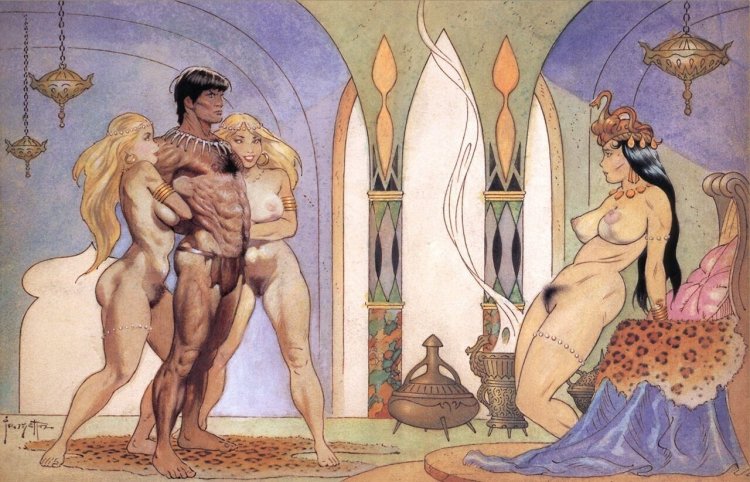Frank phrasetta erotic paintings