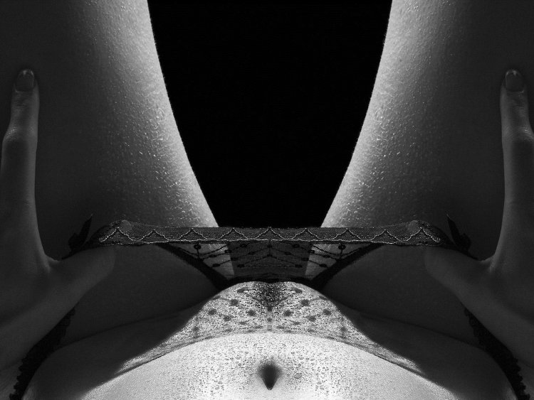 Beautiful pubis in panties