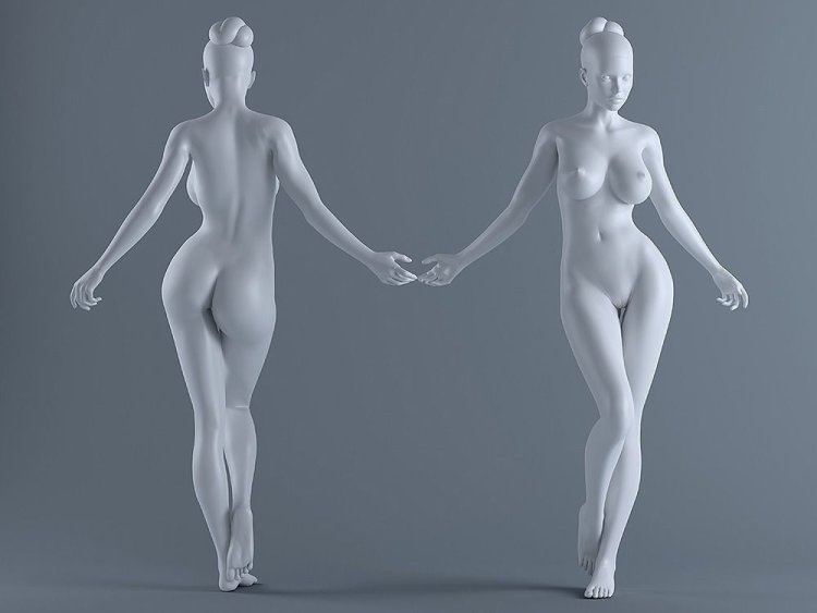 Female figure 3D
