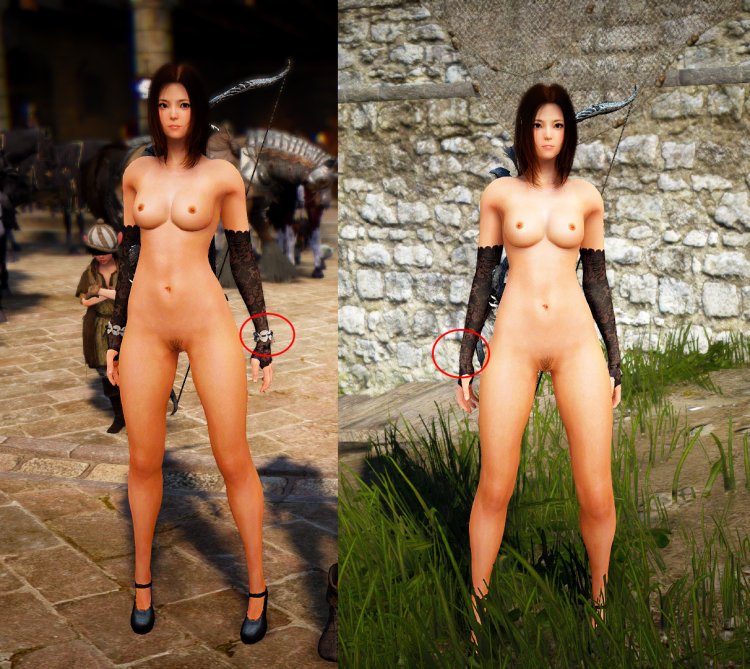 Naked characters from the game Black Desert Nude