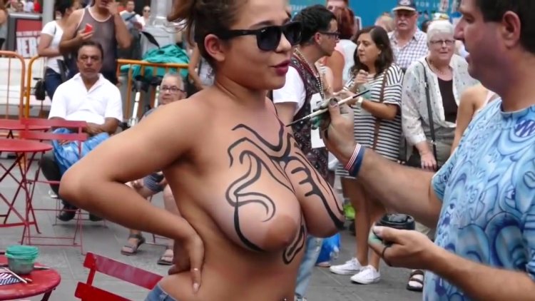 Body art festival naked