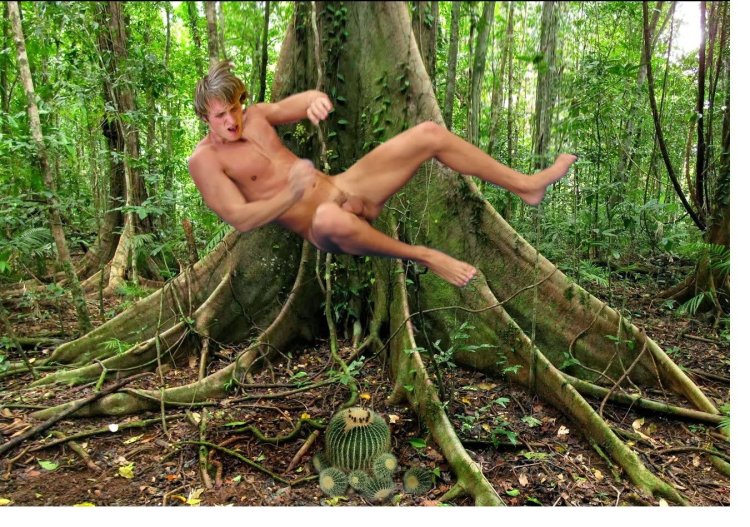 Tarzan jungle strapon