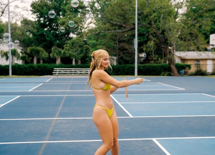 Madlyn Cline in the swimsuit external shallows