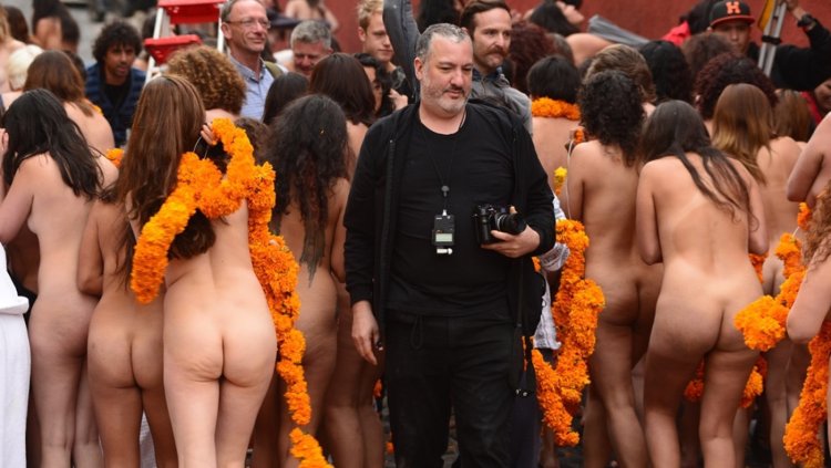 Naked women at the festival