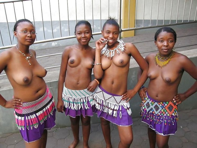 African girls topless