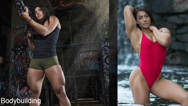 Brigitte Goudz in a swimsuit