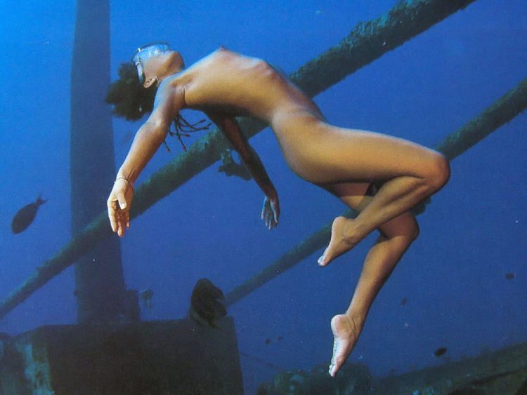 Underwater nudism