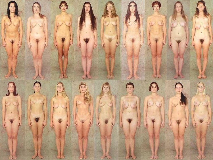 Different figures of naked women