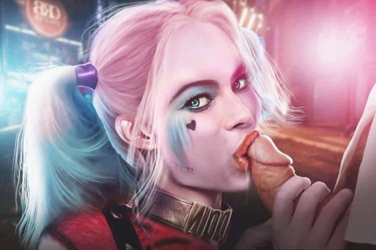 Margot Robbie Harley Quinn Blowjob