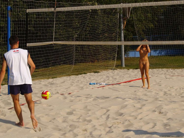 Beach volleyball naked