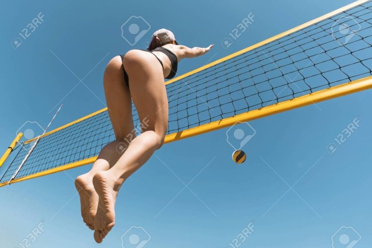 Water volleyball naked boobs