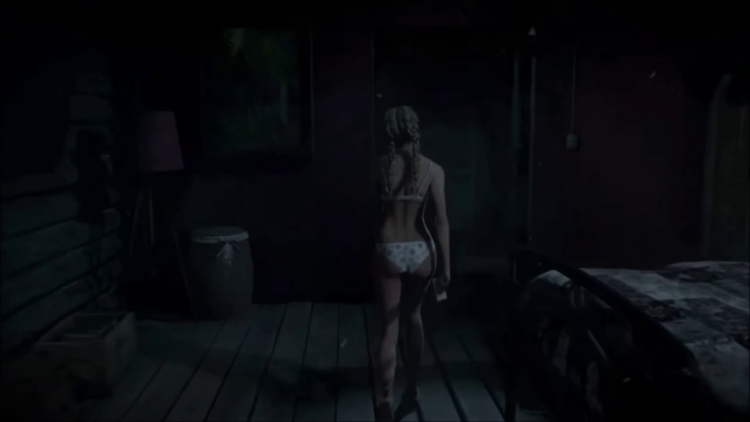 Naked Sam from the game Until Dawn