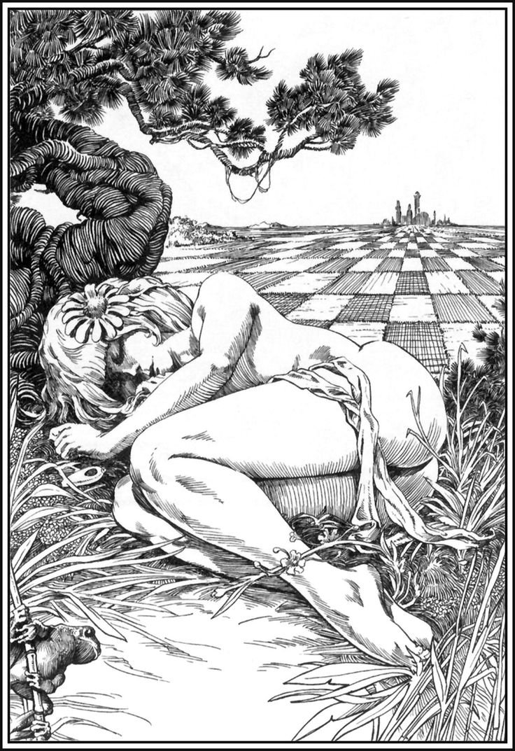 Erotic illustrations for fairy tales