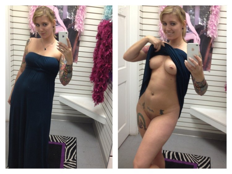 Dressed Undressed Selfie fitting