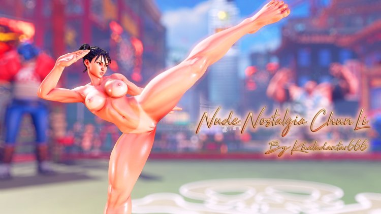 Naked women Street Fighter Chun Lee
