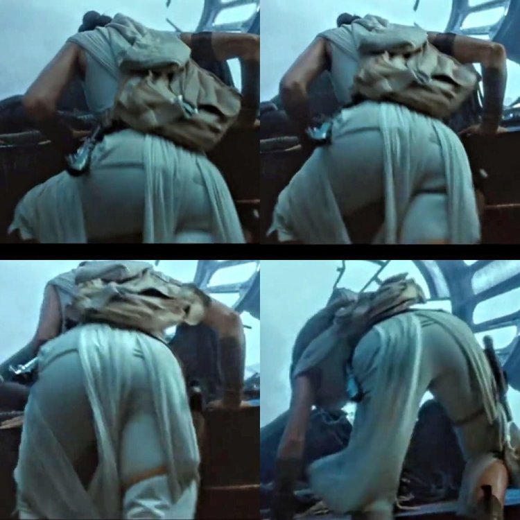 Handjob on the ass of Daisy Ridley