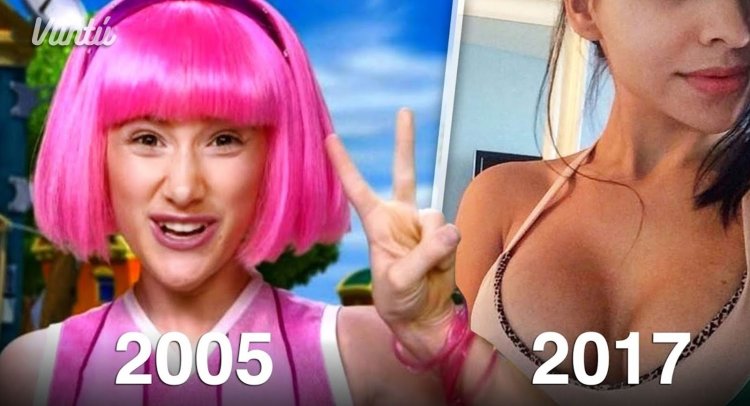 Lazy Town Stephanie in a swimsuit