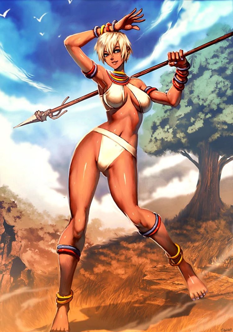 Naked female characters