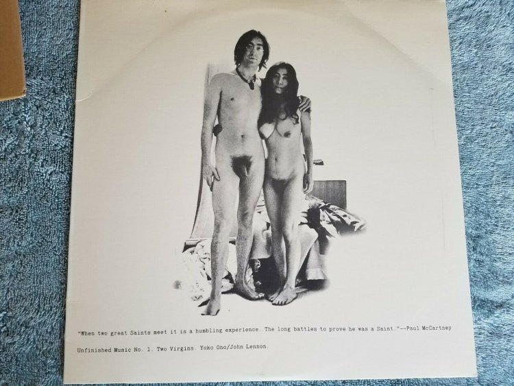 Yoko it and John Lennon Two Virgins