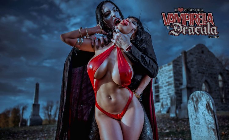Erotic cosplay of vampirel