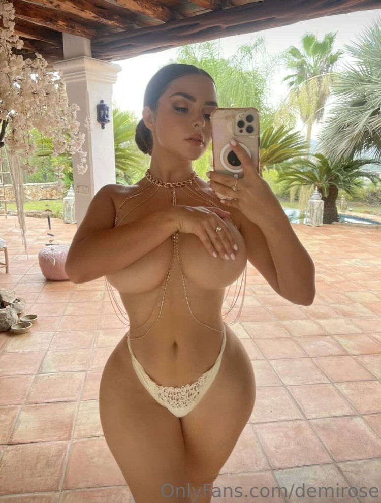 British model Demi Rose naked