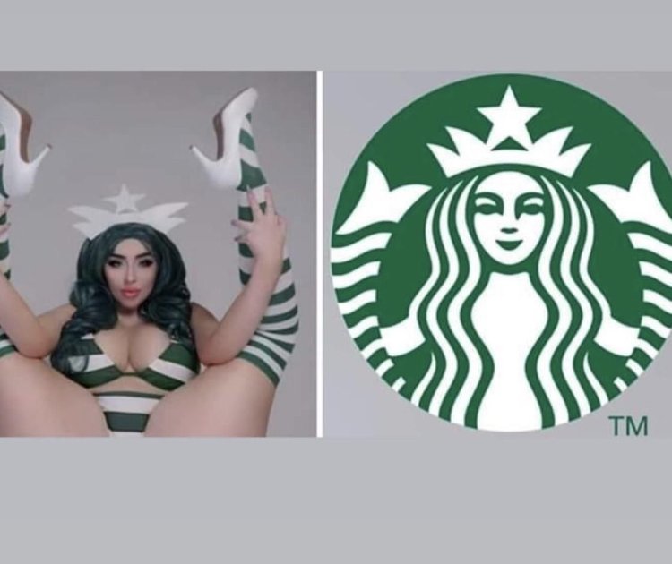 Logo girl with tits