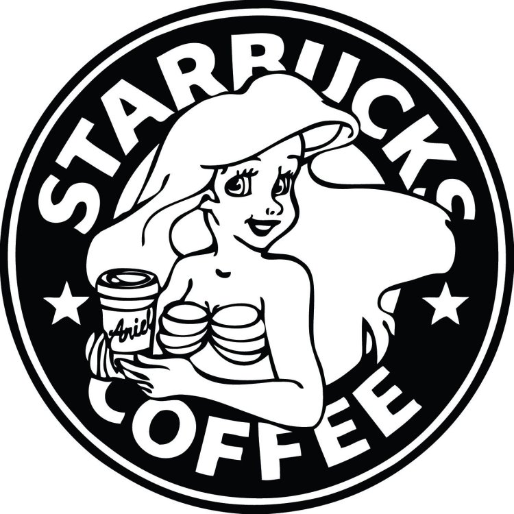 Black white sticker Starbax