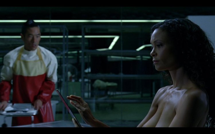 Naked Tandy Newton in the series The World of the Wild West