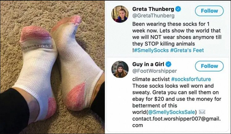 Greta Thunberg in Socks