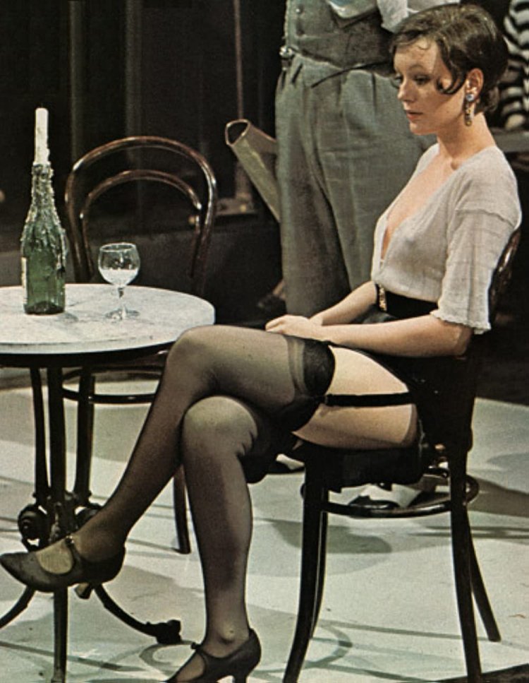 Leslie Anne Down in Stockings