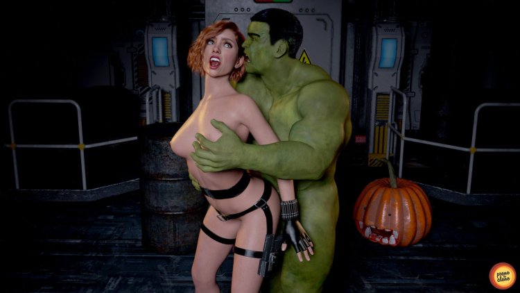 Black widow from cinema xxx and halk