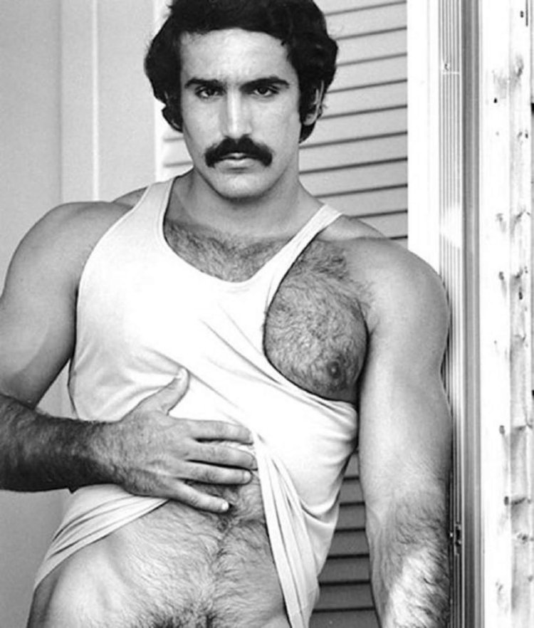 Retro mustachioed porn actors