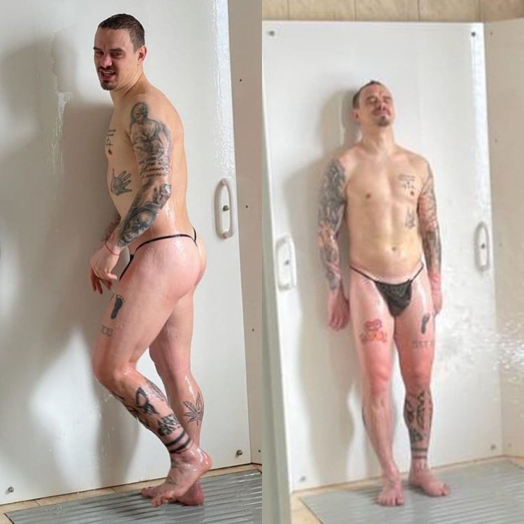 Photo by Eshchenko in thongs