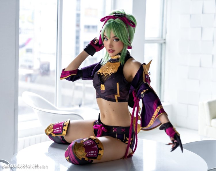 Alice Delish in a skirt