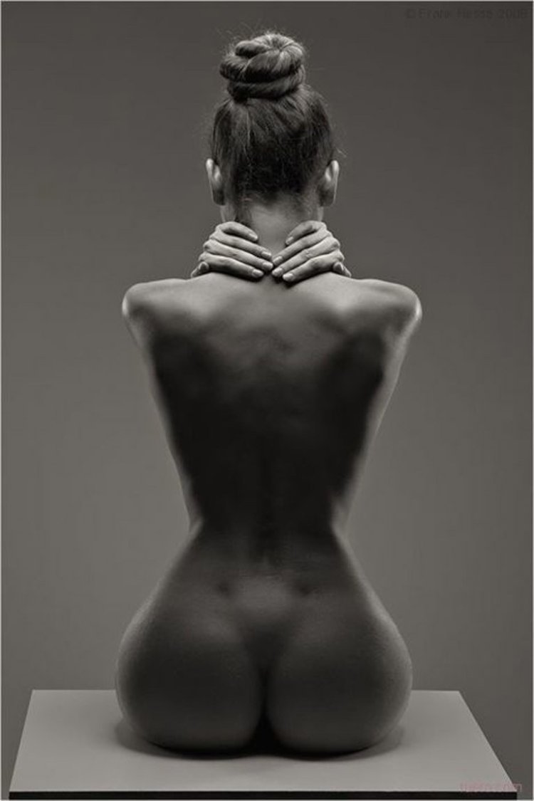 Beautiful female figure from the back nude