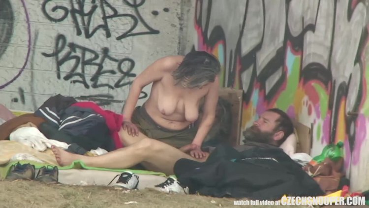 Homeless Homeless Woman Bum Lady Masturbates in Public Homeless Homeless Under Skirt No Panties
