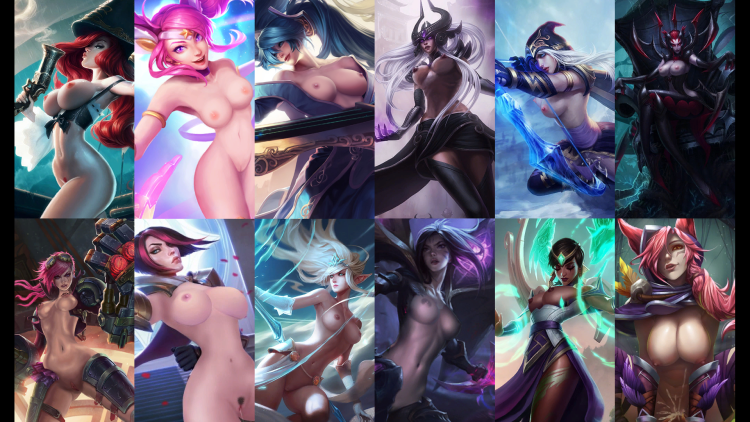 Naked Fortune and Katarina Lol Beach Ero