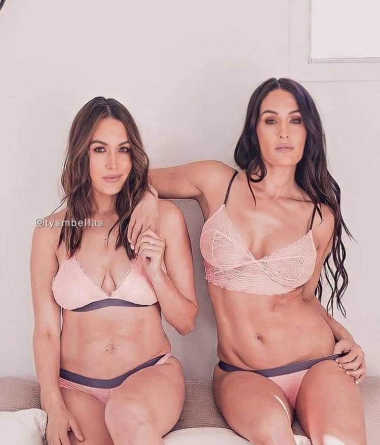 Nikki Bella and Bell Bella in underwear