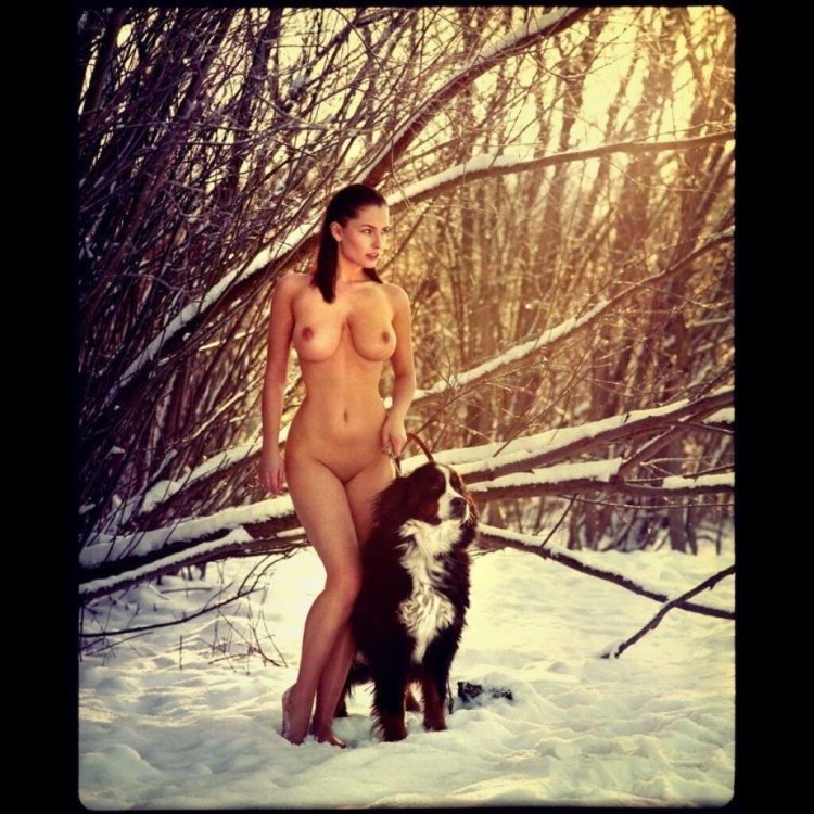 Dagmara Badzhura Stockings Naked