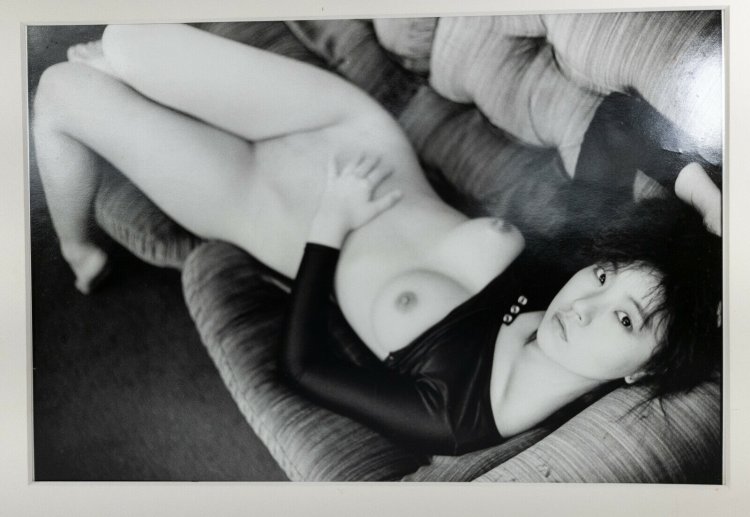 Young naked Japanese retro