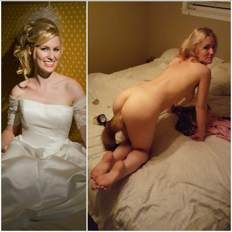 Erotic selfies of the bride