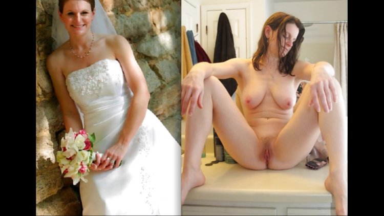 Brides dressed and undressed