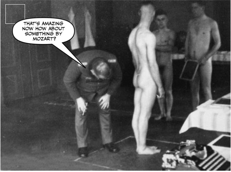 Naked soldiers of the Third Reich